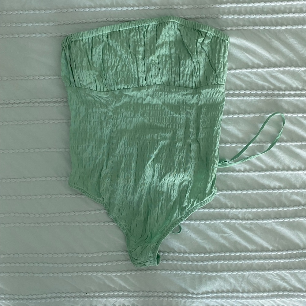 Mint Green Kids One Piece Swimsuit